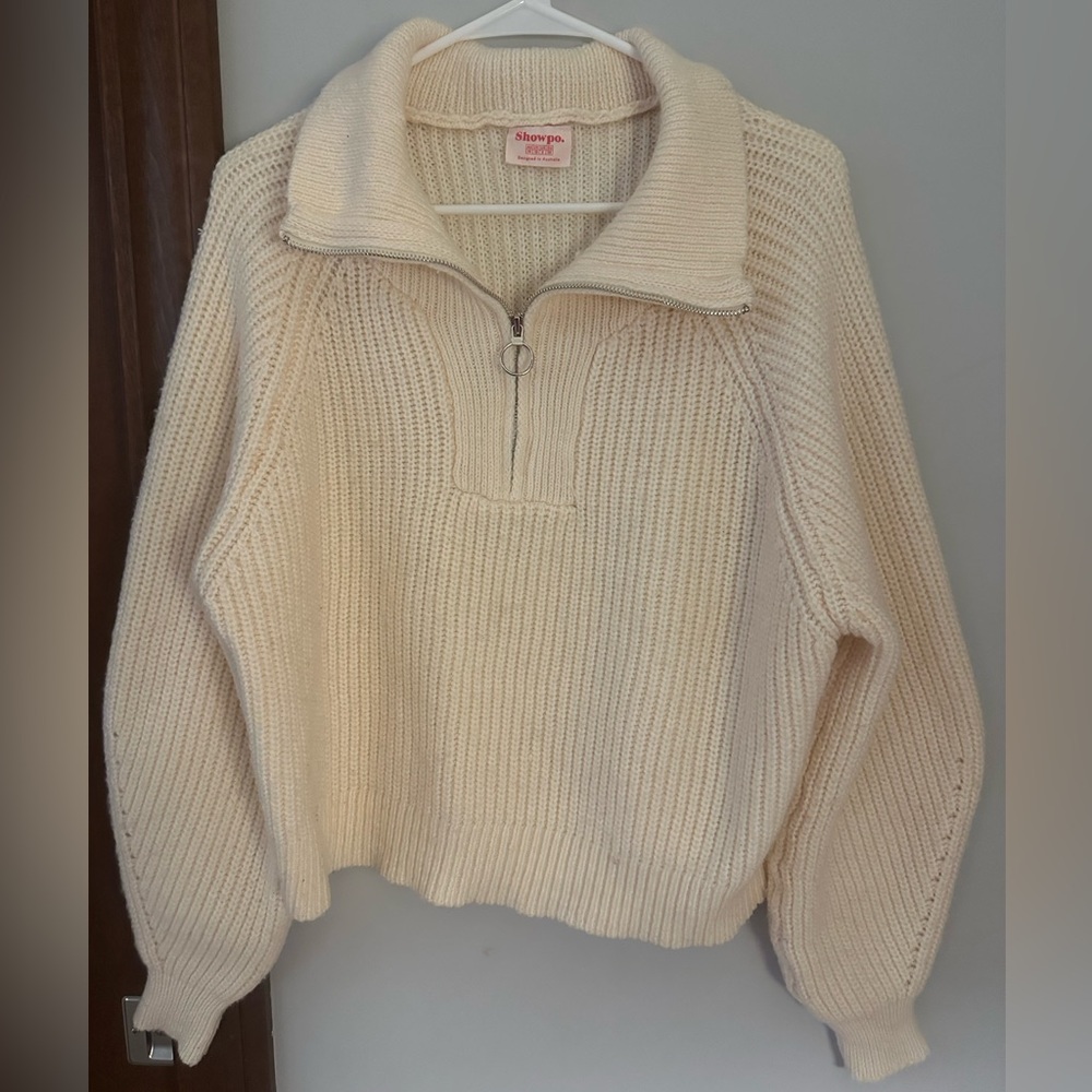 Quarter Zip Knit Sweater 🍁🎃 Perfect for Fall